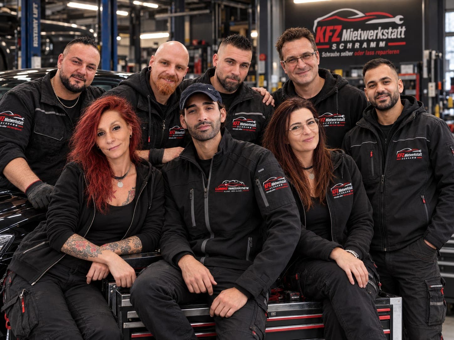 Team der KFZ-Mietwerkstatt Pforzheim