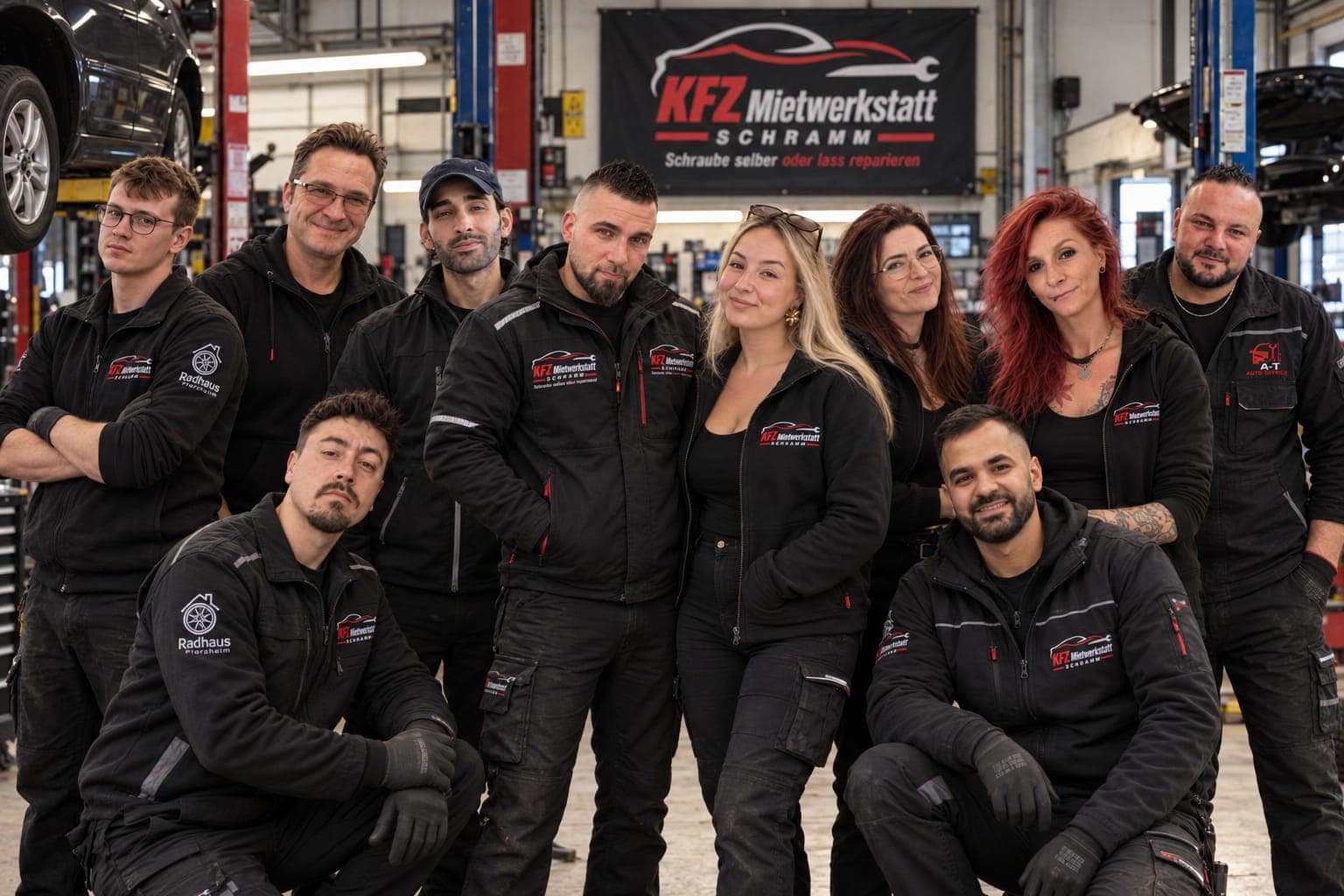 Das gesamte Team der KFZ-Mietwerkstatt Pforzheim